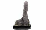 Tall, Amethyst Stalactite Formation With Wood Base - Uruguay #121295-1